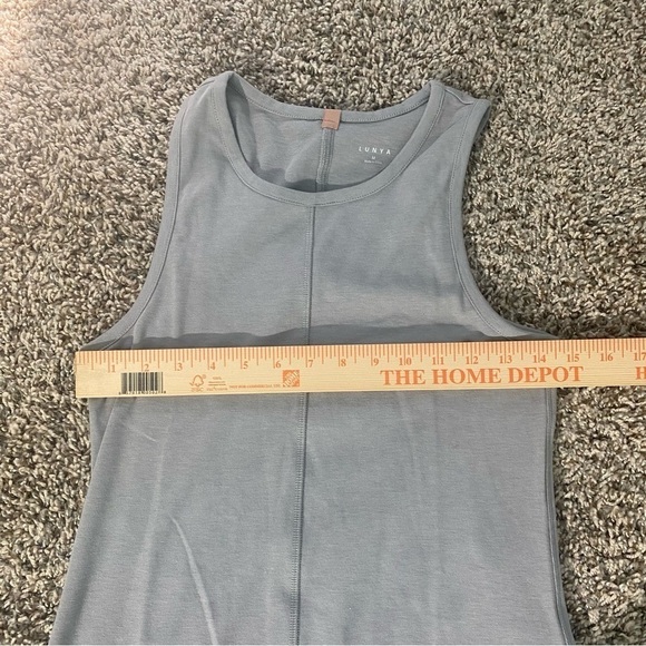 Lunya Restore Fitted Lounge Dress NWOT Size M Gray - Picture 10 of 11